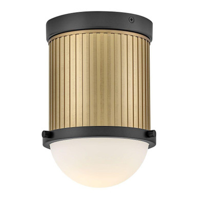 Kieran 6.5W 1 LED Semi Flush Mount 8.75 Inch and 6.75 Inch Wide by Hinkley - 47591BK-LCB
