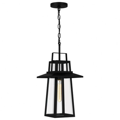 Devonport 1 Light Outdoor Small Pendant by Quoizel - DEV1910MBK