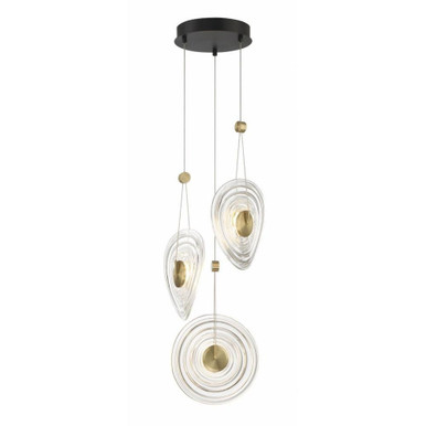 Topknot 3 LED Light Medium Pendant by George Kovacs - P5601-884-L