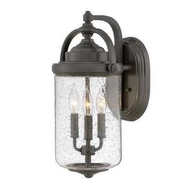 Willoughby 3 Light Outdoor Candle Style Wall Lantern by Hinkley - 2755OZ