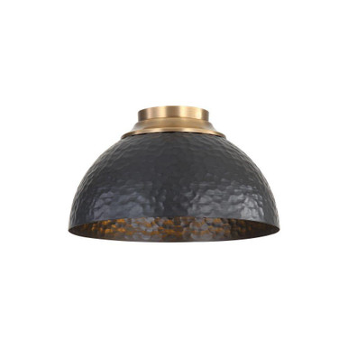 Shepard 3 Light Flush Mount 8 Inch Tall and 13.75 Inch Wide by Golden - 6950-FM