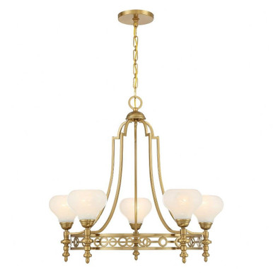 Allston 5 Light Chandelier 26.5 Inch Tall and 30 Inch Wide By Savoy House - 1-1606-5