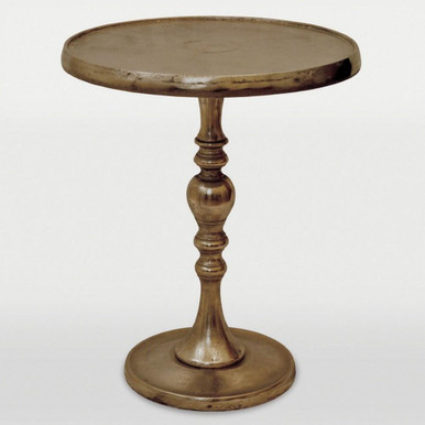 Romina Nickel 17 Inch Small Accent Table by Renwil - TA033