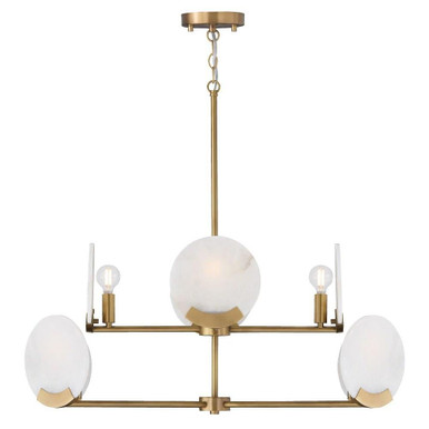 Oriya 8 Light Chandelier 13.5 Inch Tall and 35 Inch Wide by Capital - 454681AD