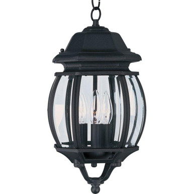 Crown Hill 3 Light Outdoor Small Pendant by Maxim - 1036BK