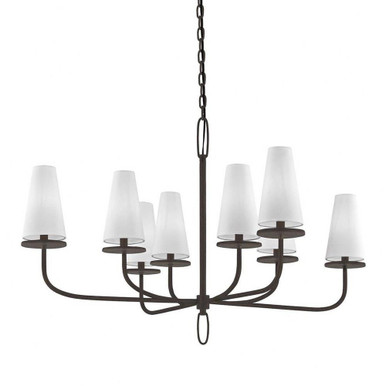 Marcel 8 Light Oversized Elegant Chandelier by Troy - F6296-TBZ