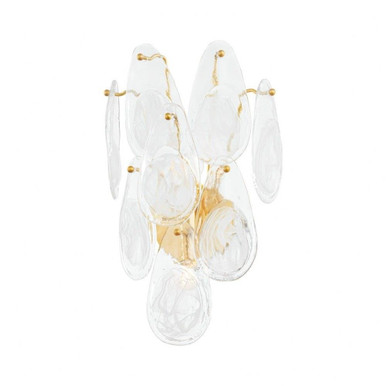 Darcia 2 Light Wall Sconce by Hudson Valley - 8319-AGB