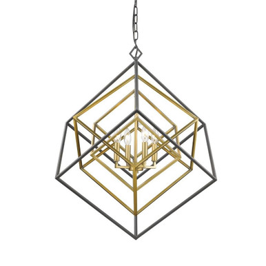 Euclid 4 Light Chandelier 29.5 Inches Wide by 31.5 Inches High by Z-Lite - 457-4