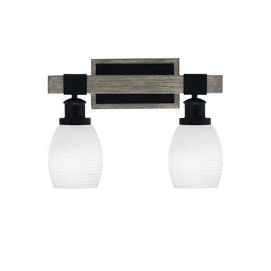 Tacoma 2 Light Vanity Light 11.25 Inch Tall by Toltec - 1842-MBDW-615