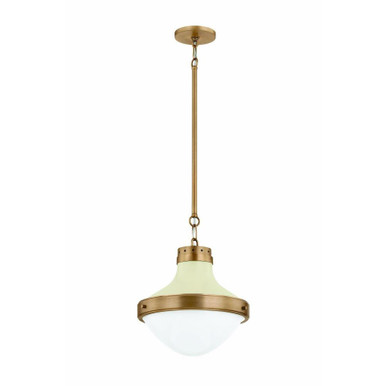 Maxton 1 Light Medium Pendant by Troy - F3113-PBR/SSD