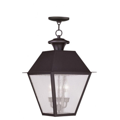 Mansfield 3 Light Outdoor Wall Lantern by Livex - 2168