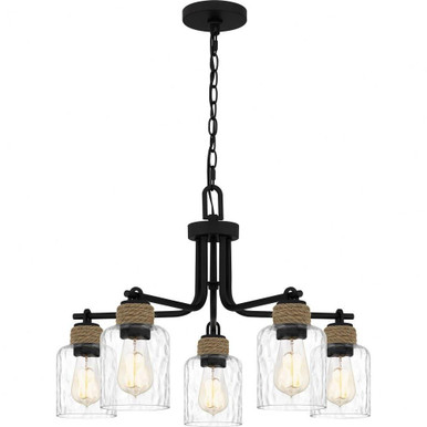 Baltic 5 Light Medium Chandelier by Quoizel - BTC5025MBK