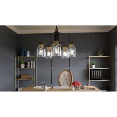 Woodland Square 5 Light Medium Chandelier by Bailey Street Home - 71-BEL-4926302