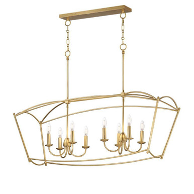 Plumette 8 Light Linear Pendant 20 Inch Tall and 14 Inch Wide by Maxim - 12169