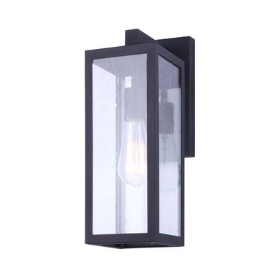 Newport 1 Light Outdoor Wall Lantern by Canarm - IOL456BK