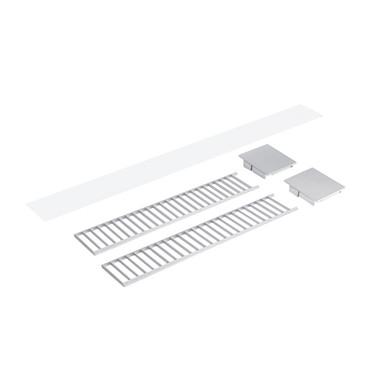 L Line Series Louver Accessory Set for NLUD 2334 29.5 In Long by Nora - NLUD-2LOUVAA