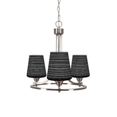 Paramount 3 Light Small Chandelier by Toltec 3403-BN-4031 - 3403-BN-4031