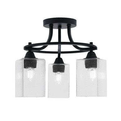 Paramount 3 Light 15.5 Inch Wide Semi Flush Mount by Toltec 3417-MB-530 - 3417-MB-530