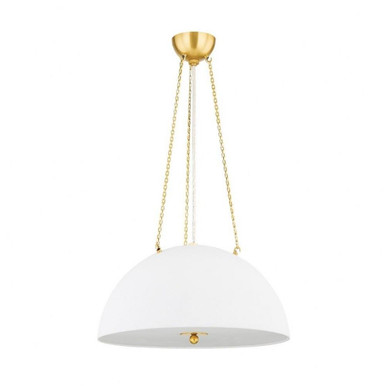 Chiswick 3 Light Large Pendant by Hudson Valley - MDS1100-AGB/WP