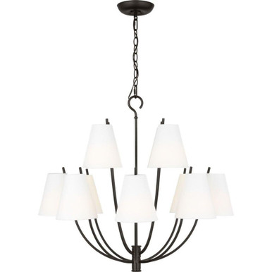 Marina 12 Light Chandelier 27 Inch X 30 Inch Wide by Visual Comfort Studio - CC18312