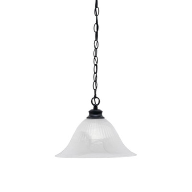 Chain 1 Light Medium Chain Hung Pendant 14 Inch Wide by Toltec - 92-BN-5731