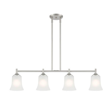 Bronson 4 Light Oversized Island Pendant by Designers Fountain - D278M-IS-BN