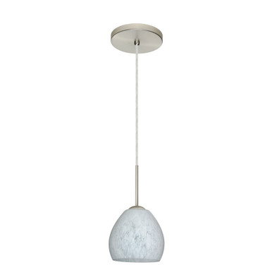 Bolla 1 Light Mini Cord Pendant by Besa - 1BT-BOLLA