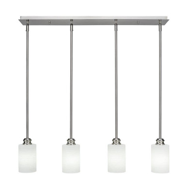 Edge 4 Light Linear Pendant 33 Inch Length by Toltec - 1156-4-925-33