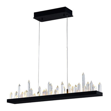 Juliette LED Light Oversized Linear Chandelier by CWI - 1043P45-101-RC