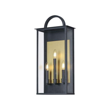 Manchester 3 Light Outdoor Wall Lantern 24 Inch Tall by Maxim - 30756CLBK