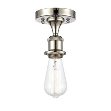 Bare Bulb 1 Light Semi Flush Mount 5.5 Inch X 4.5 Inch Wide by Innovations - 516-1C