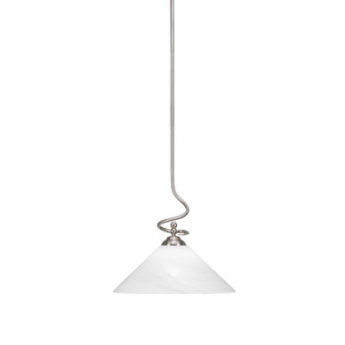 Capri 1 Light Large Stem Hung Pendant 16.25 Inch Tall by Toltec - 900-16-1625