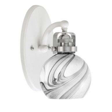 Easton 1 Light Wall Sconce 10.25 Inch Tall by Toltec - 1931-MBBN-4100