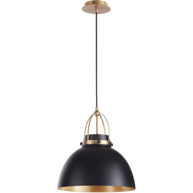 1 Light Medium Pendant 16.25 Inch Tall by Quorum - 823