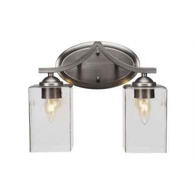 Zilo Two Light Vanity Light 13.5 Inch Length by Toltec - 552-GP-530