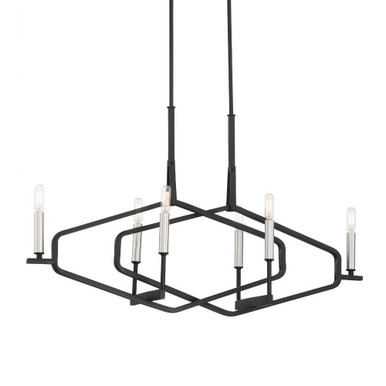 6 Light Oversized Linear Island Pendant by George Kovacs - P1496-712