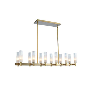 Lorne 36W 12 LED Island Small Pendant 42 Inch Length by Kalco - 509660WB