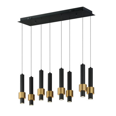 Russet Paddock 48 Watt 8 LED Light Small Linear Pendant by BSH - 174-BEL-5176702