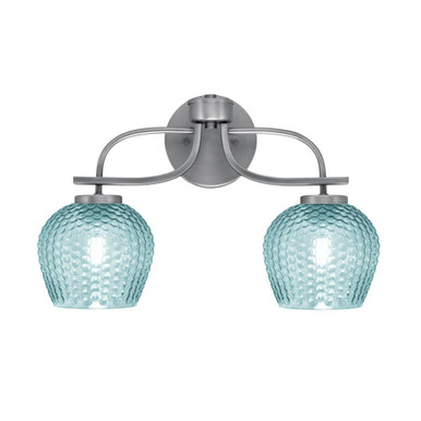 Cavella 2 Light Bath Vanity 11.25 Inch Tall and 18 Inch Length by Toltec - 3912-GP-4605