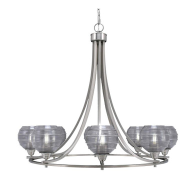 Paramount 8 Light Oversized Chandelier by Toltec 3408-BN-5112 - 3408-BN-5112