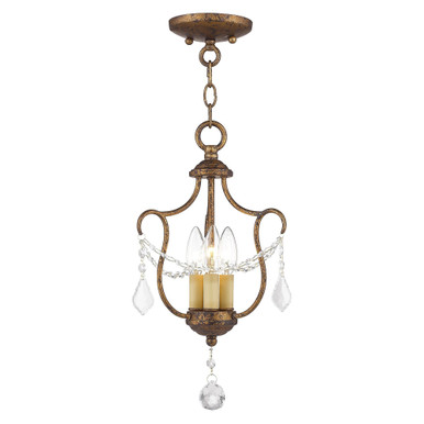 Chesterfield 3 Light Small Pendant by Livex - 6420-71