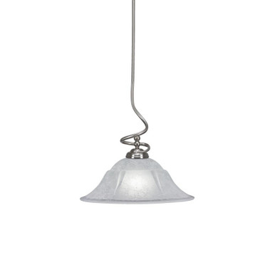Capri 1 Light Large Stem Pendant 16.5 Inch Tall by Toltec - 900-16165