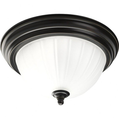 Melon 1 Light 11.38 Inch Wide Bowl Flush Mount by Progress - P3816