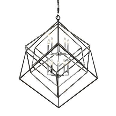 Euclid 10 Light Chandelier 41.5 Inches Wide by 44.5 Inches High by Z-Lite - 457-1