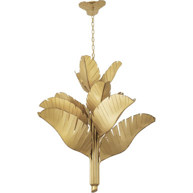 Banana Leaf 12 Light Oversized Chandelier by Varaluz - 901C12