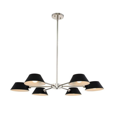 Bruno 6 Light Large Chandelier by Kalco - 514172BPN