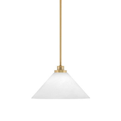 Odyssey 1 Light Stem Hung Medium Pendant by Toltec - 2601-NAB-306
