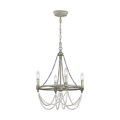 Sean Lavin 4 Light Small Candle Style Chandelier by Visual Comfort Studio - f3331/4fwo/dww