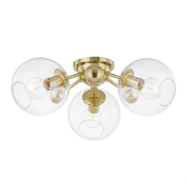 Brook Reach 3 Light 24.5 Inch Wide Flush Mount by Bailey Street Home - 116-BEL-4441891