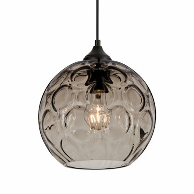 Bombay 8W 1 LED Outdoor Small Pendant by Besa - OP-BOMY-EDIL-BK